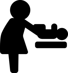 Baby Changer Stencil Svg Vector, Free Vectors File